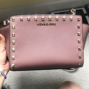 Michael Kors mauve pink crossbody